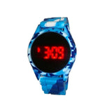 Band LED Watch Gel Touch Round New Silica Wrist Sports Unisex Screen