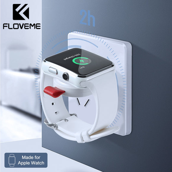 FLOVEME Smart Watch Wireless Charger For Apple Watch 4 USB Fast Charging Charger Series 4 3 2 1 Magnetic Watch Wireless Charger